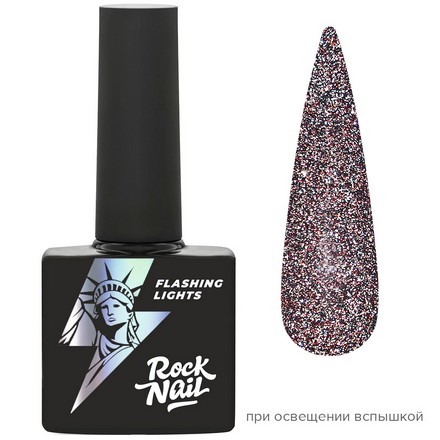 фото Гель-лак rocknail flashing lights №715 paris