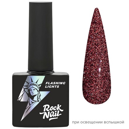 фото Гель-лак rocknail flashing lights №711 moscow