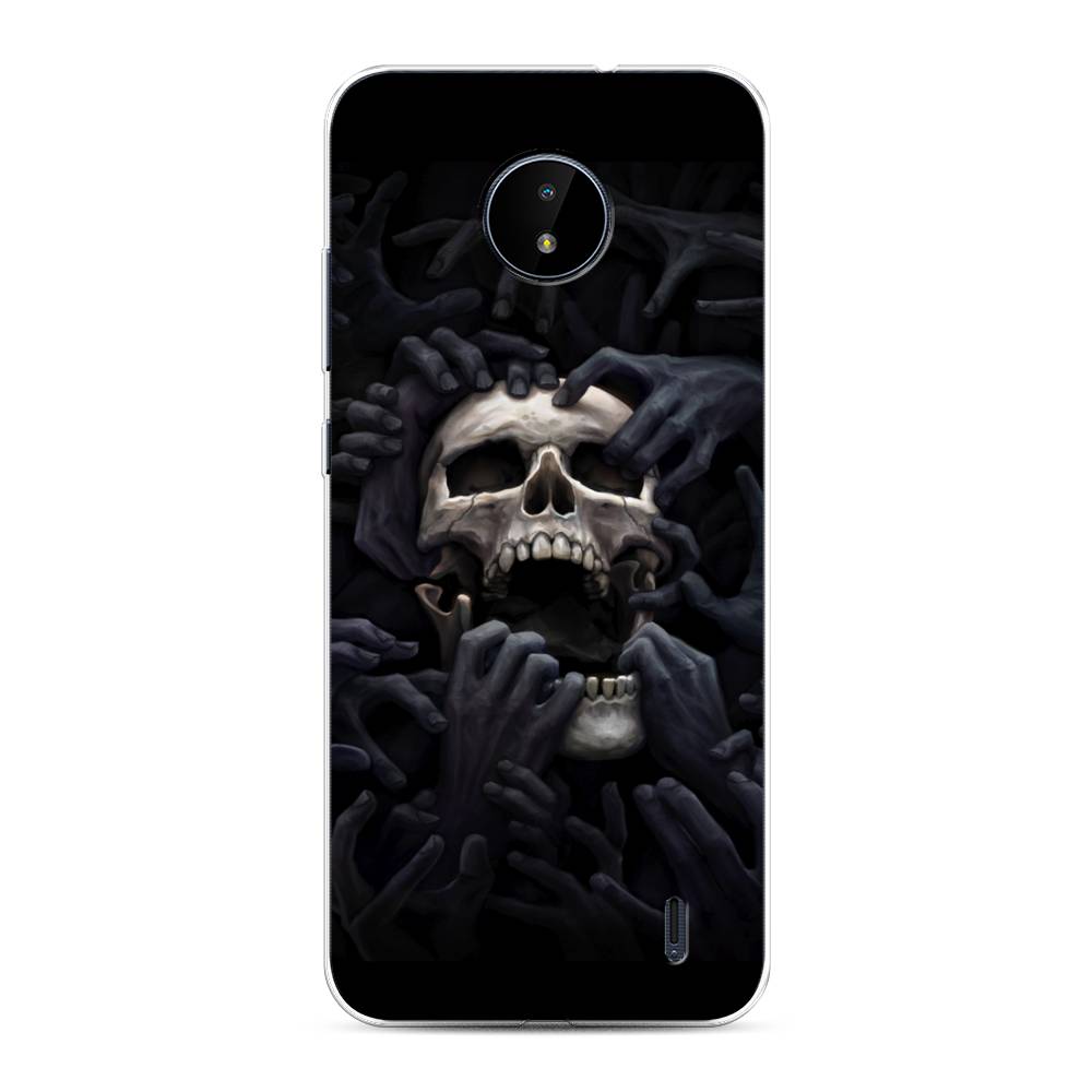 

Чехол Awog на Nokia C10 / Нокиа C10 "Череп 29", Черный;серый, 124450-9