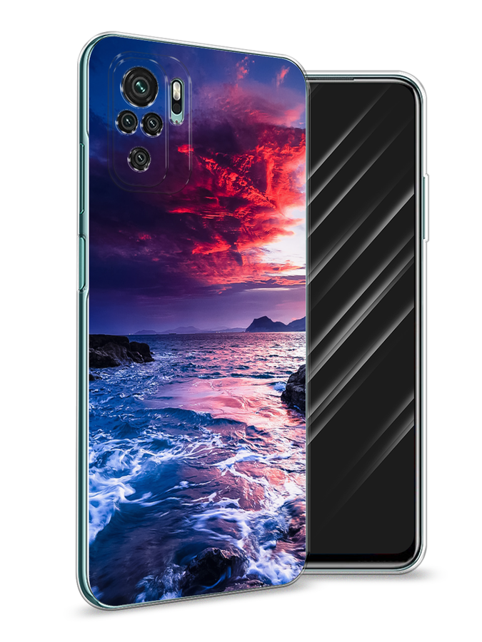 

Чехол Awog на Xiaomi Redmi Note 10/Note 10S/M5s "Волны 1", Разноцветный, 39950-4