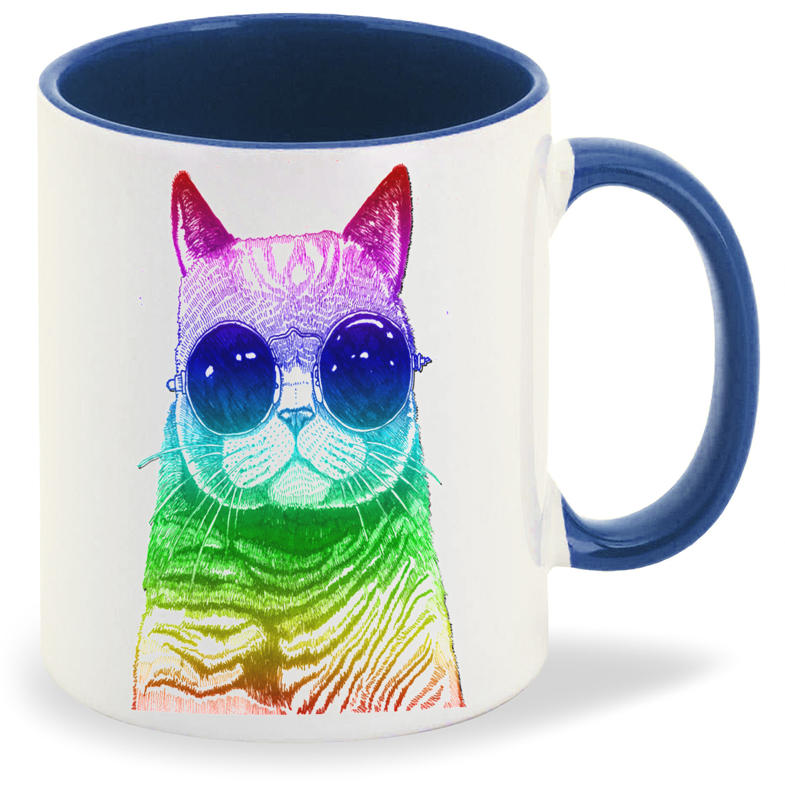 

Кружка CoolPodarok Животные Радужный кот, Животные Радужный кот