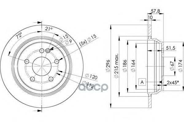 

ICER Диск тормозной MB Vito 03-