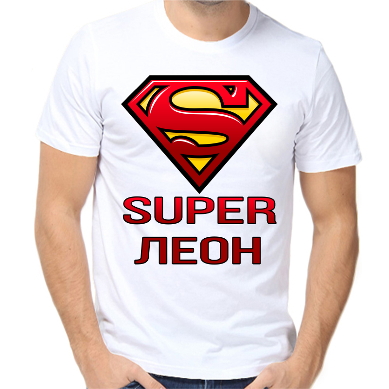 

Футболка мужская белая 44 р-р super леон, Белый, fm_super_leon
