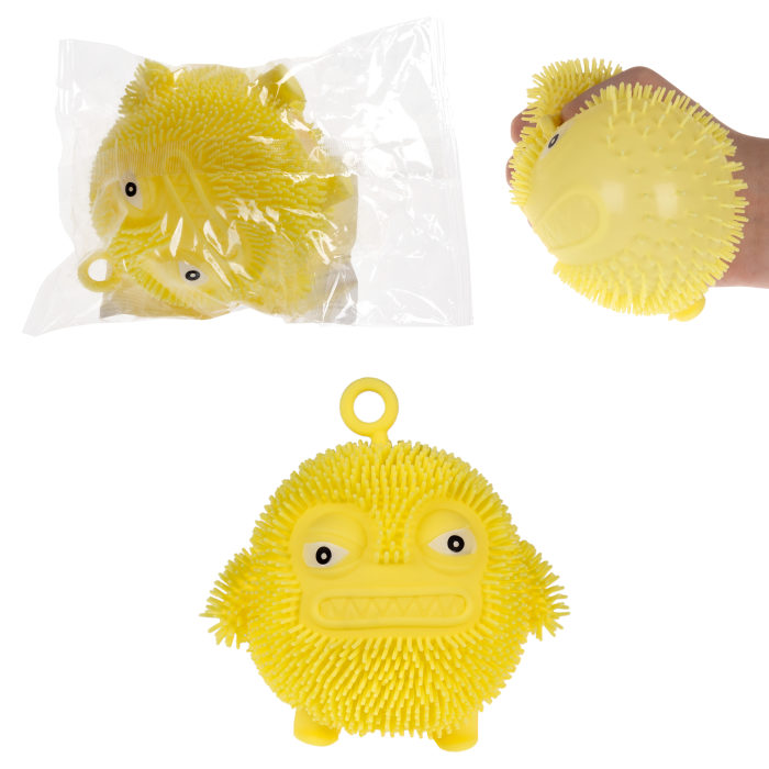 игрушка-антистресс 1Toy Йо-Ёжик Монстры, 8х8 cм, жёлтый мини маэстро монстры из шариков