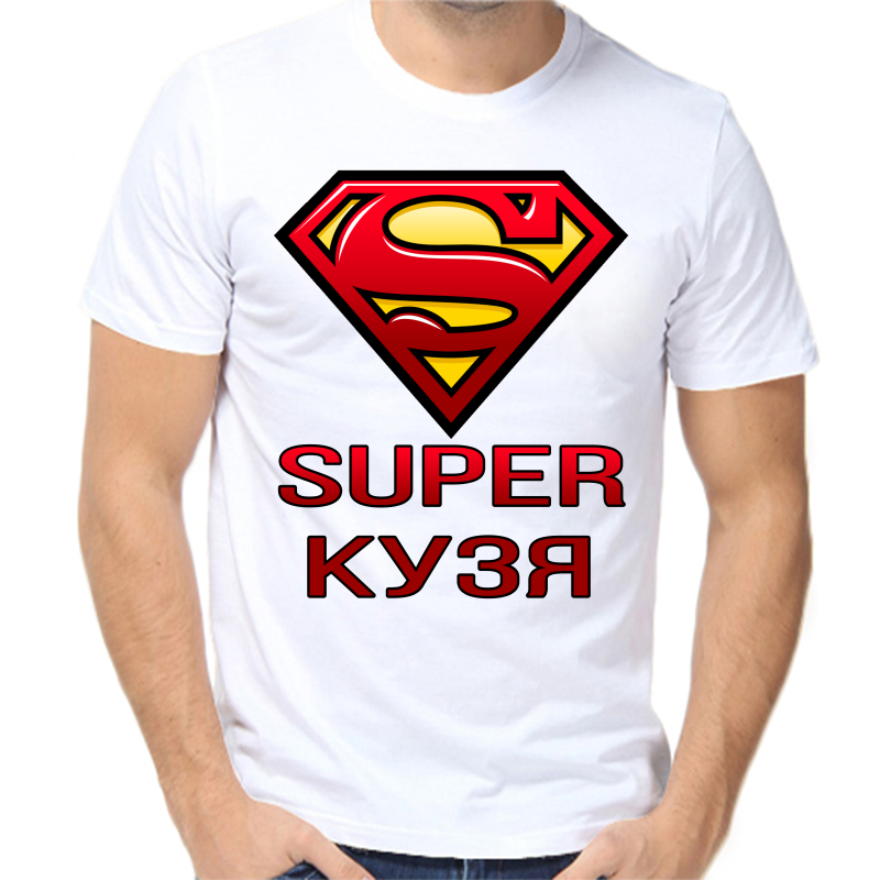 

Футболка мужская белая 70 р-р super кузя, Белый, fm_super_kuzya