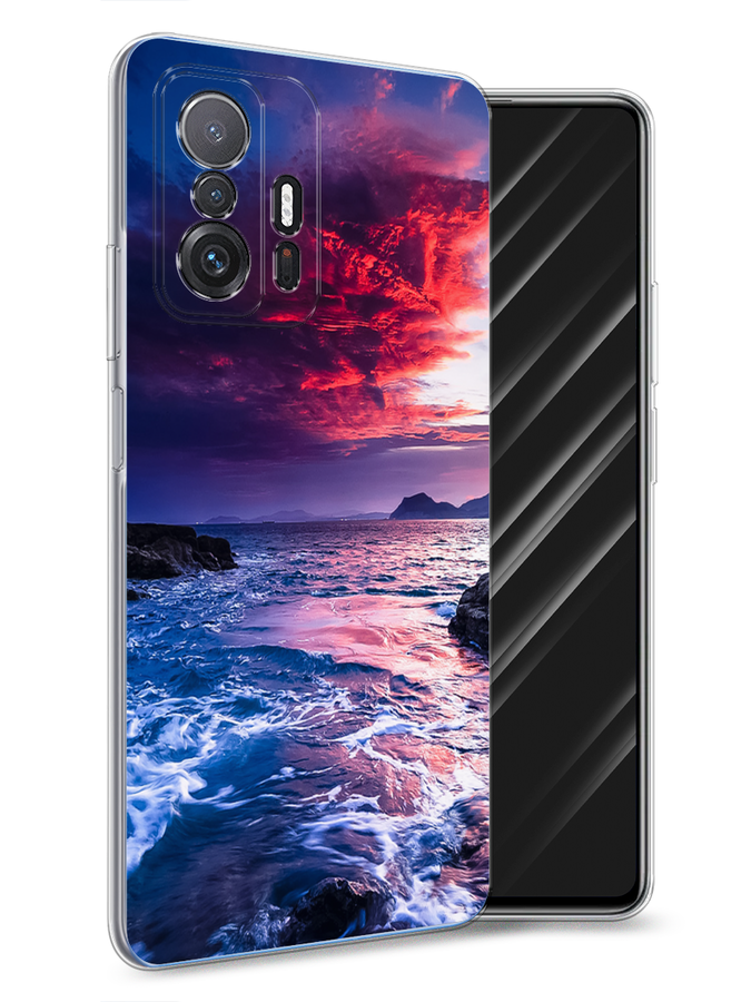 

Чехол Awog на Xiaomi Mi 11T/11T Pro "Волны 1", Разноцветный, 313750-4