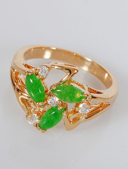 

Кольцо из бижутерного сплава р. 18 Lotus Jewelry 85R-56ch, хризопраз/циркон, 85R-56ch