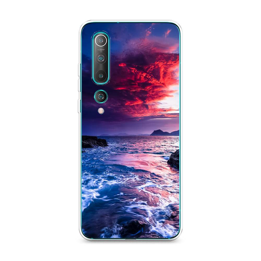 

Чехол Awog на Xiaomi Mi 10 Pro "Волны 1", Разноцветный, 37850-4