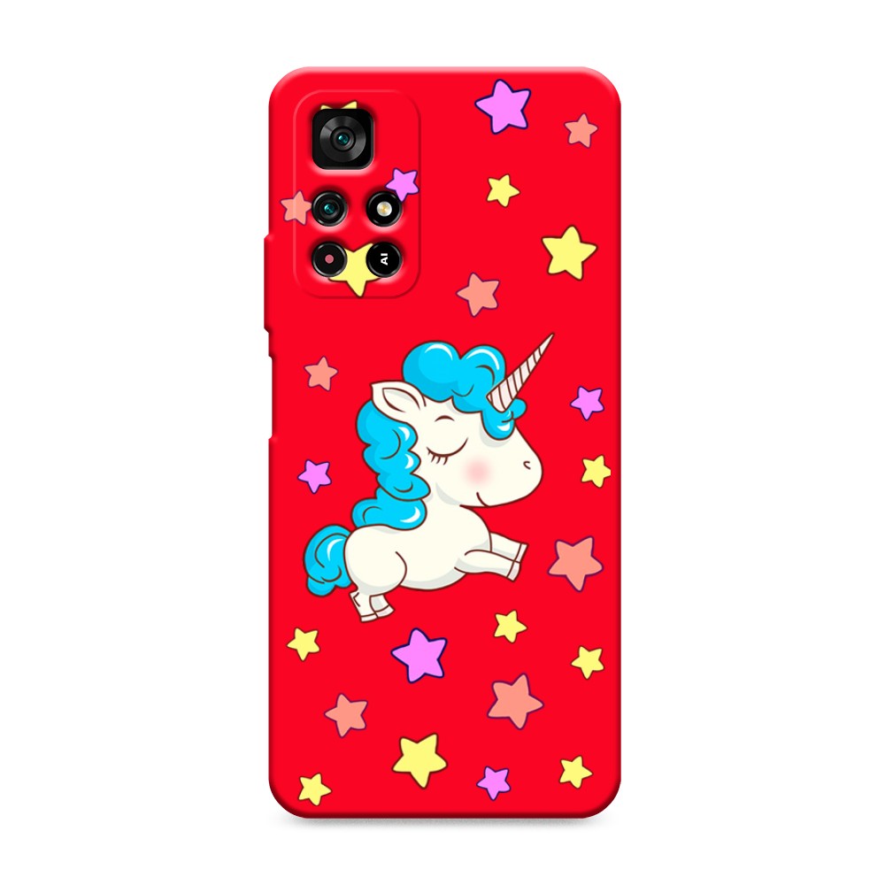 

Чехол Awog на Xiaomi Redmi Note 11T 5G "Звездный единорог", Разноцветный, 315153-1