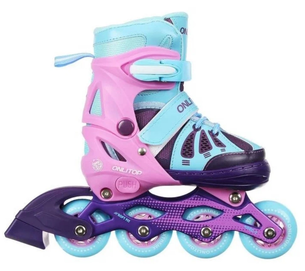 

Коньки Onlitop Abec 7 р.M 34-37 Pink-Blue 5255979