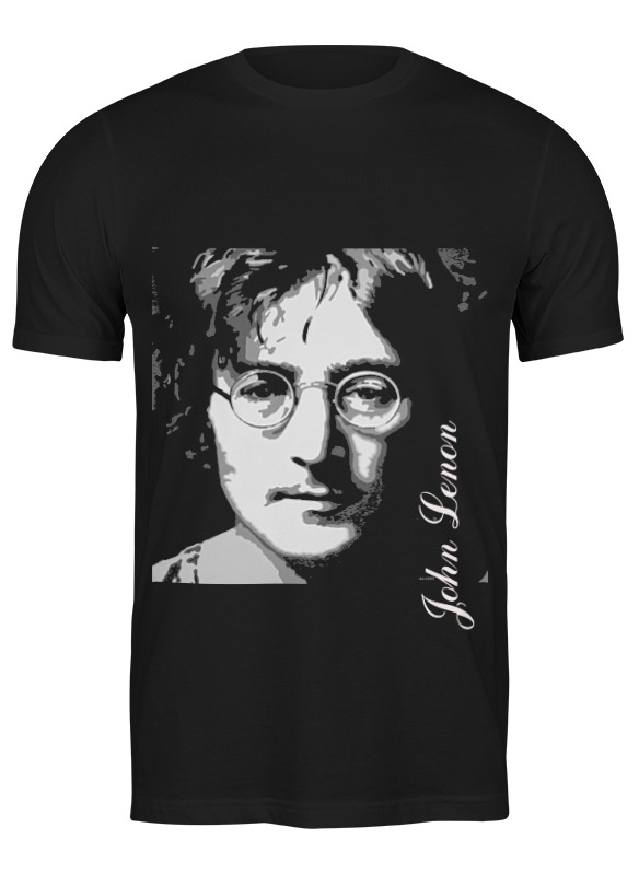 

Футболка мужская Printio John lennon черная L, Черный, John lennon