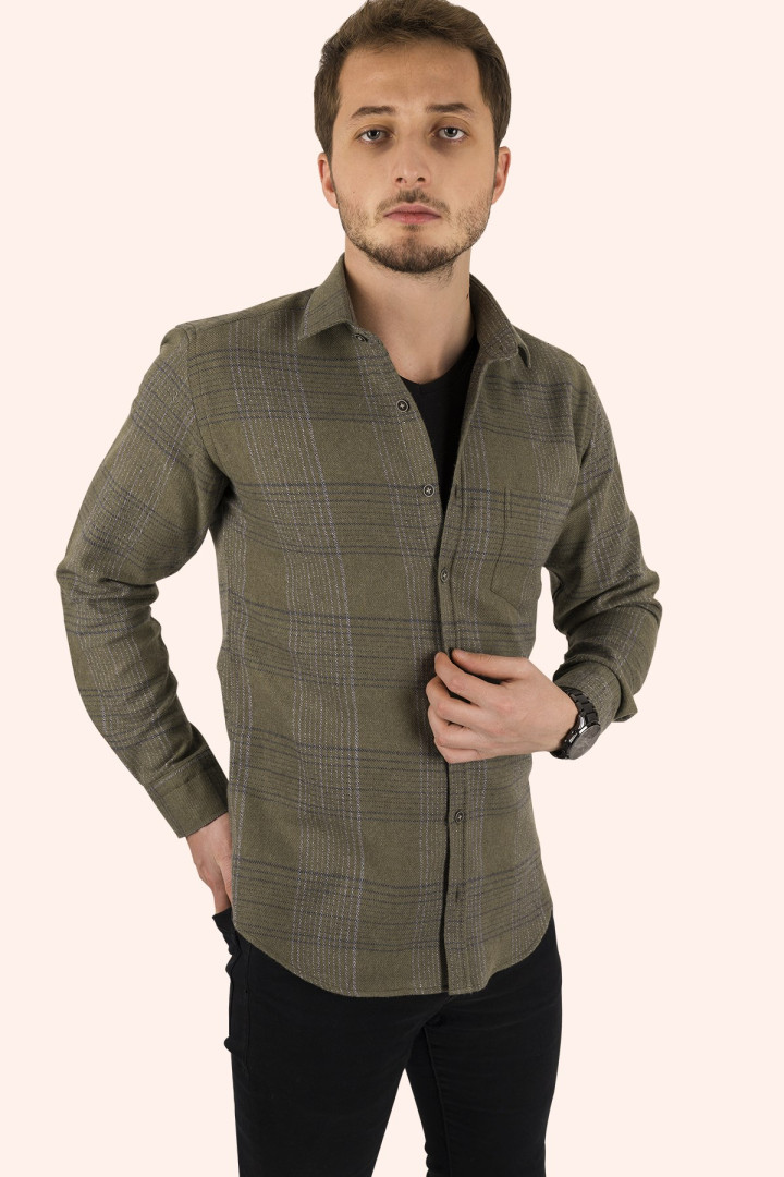 

Рубашка мужская Etikmen 126 хаки XL (доставка из-за рубежа), 126