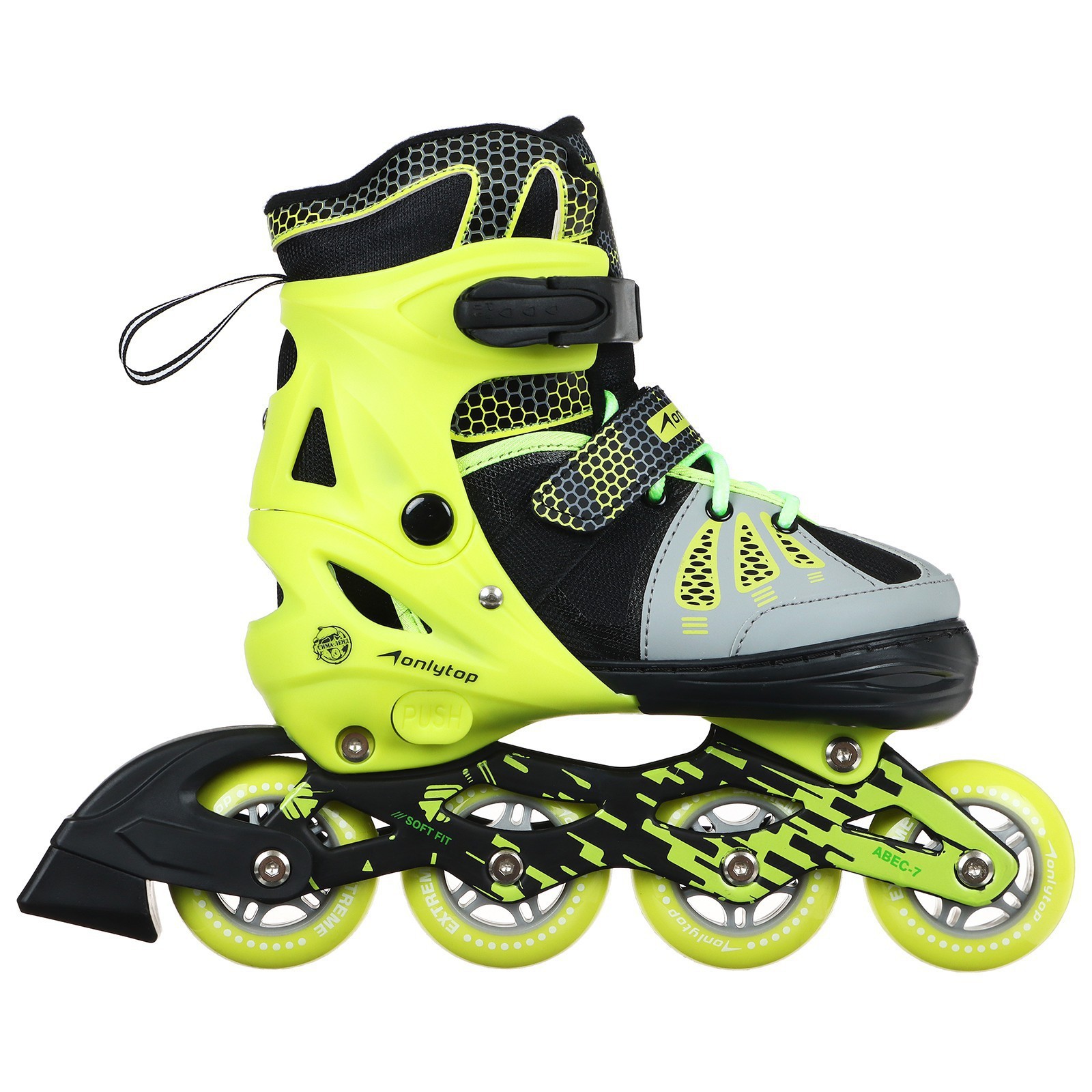 фото Коньки onlitop abec 7 р.l 38-41 black-yellow 4605228