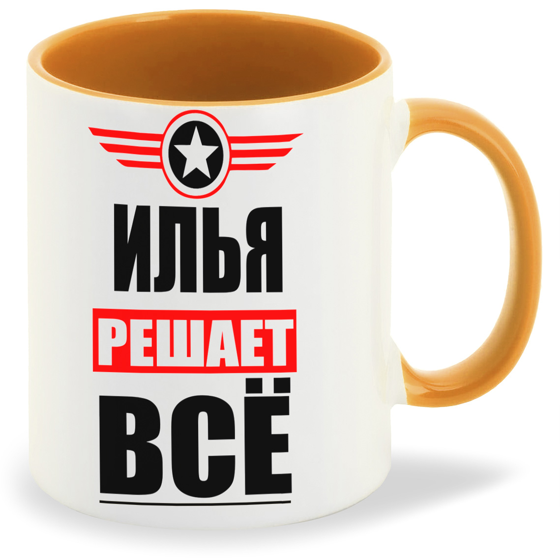 

Кружка CoolPodarok ИЛЬЯ решает все, ИЛЬЯ решает все