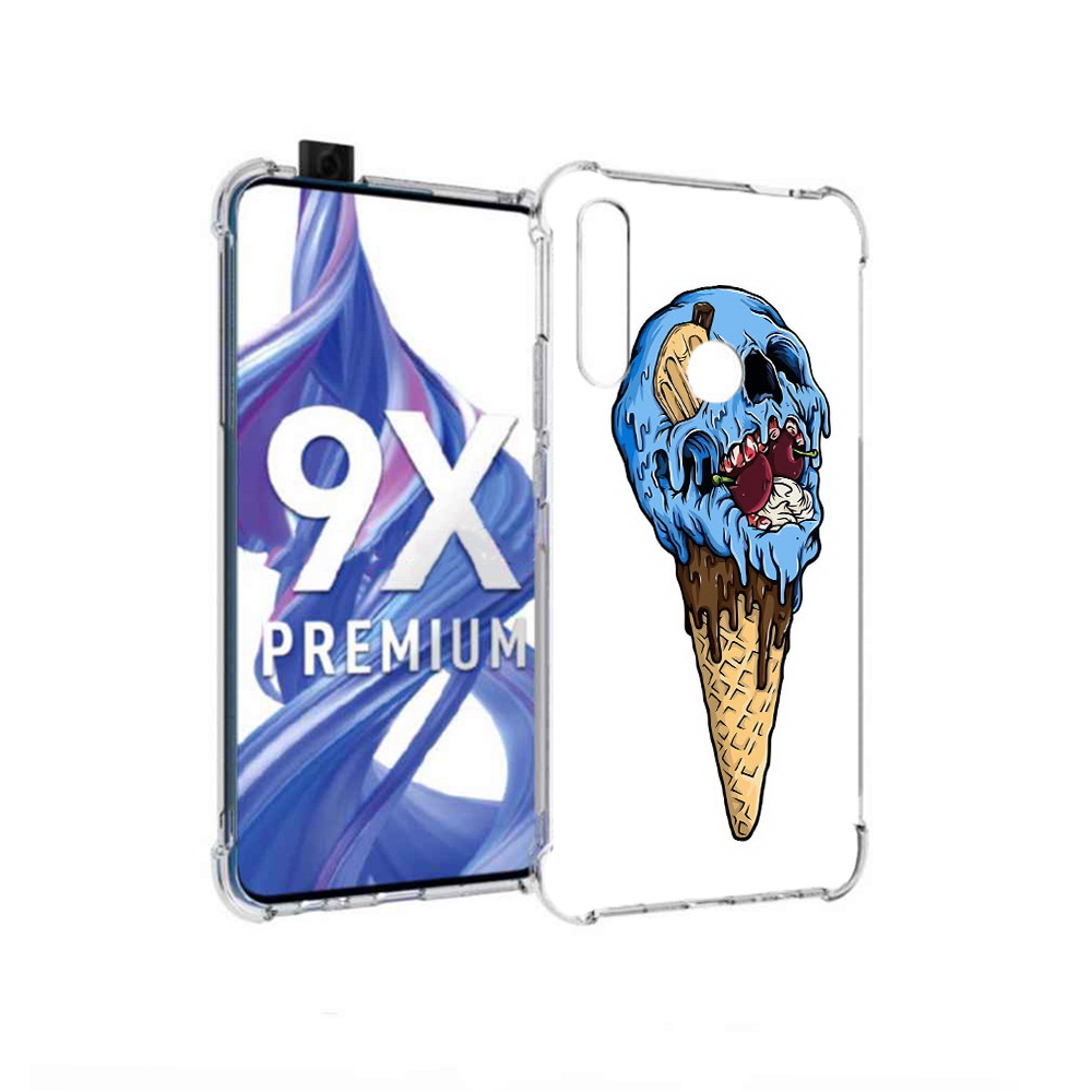 

Чехол MyPads Tocco для Honor 9X мороженное череп (PT139835.22.484), Прозрачный, Tocco