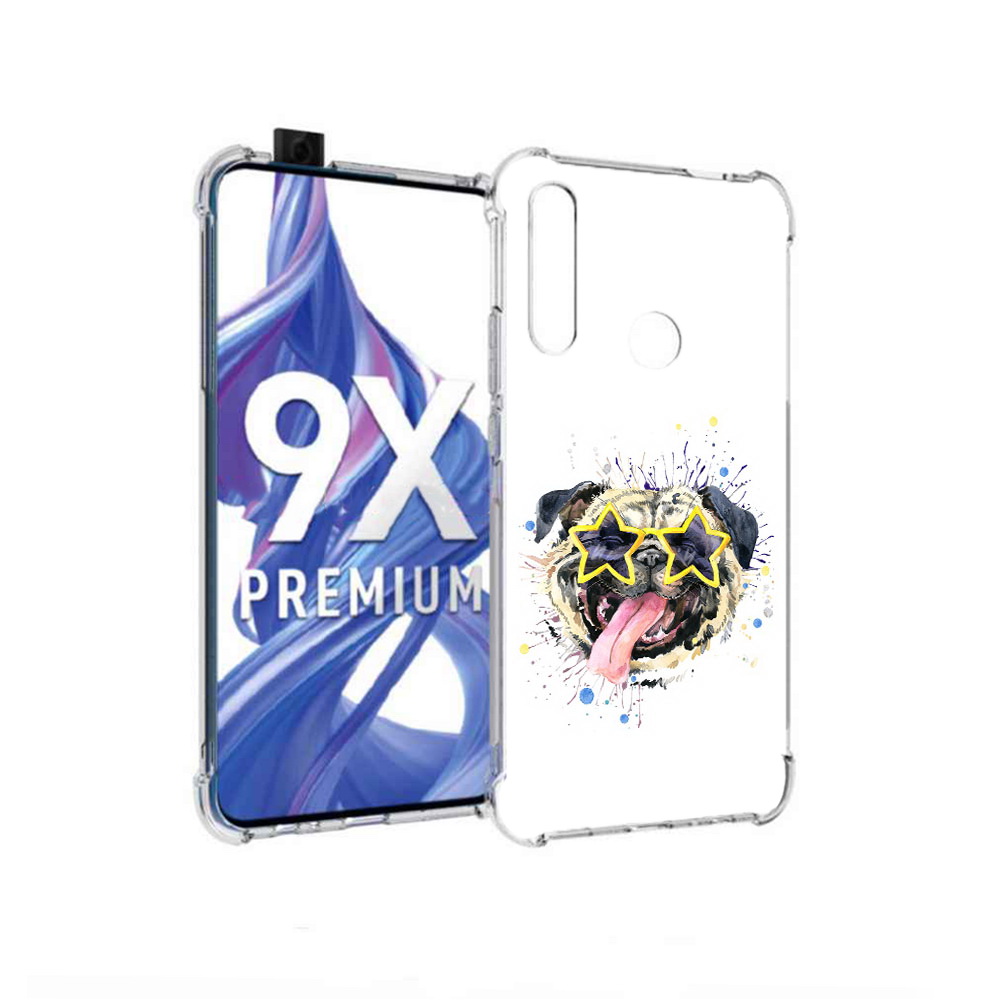 

Чехол MyPads Tocco для Honor 9X мопс боксер (PT139835.22.482), Прозрачный, Tocco