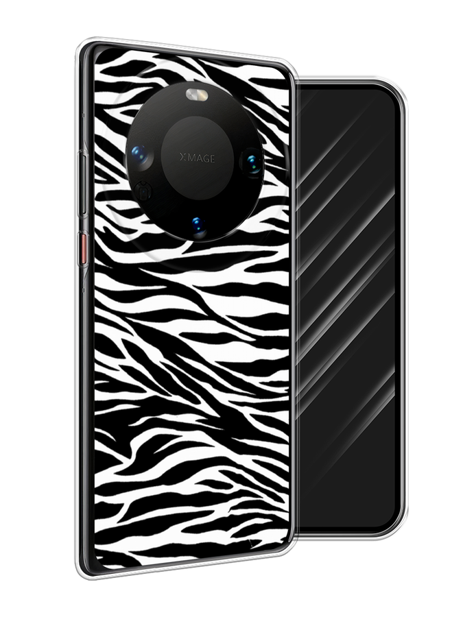 

Чехол Awog на Huawei Mate 60 "Принт зебра", Белый;серый;черный, 6122150-1