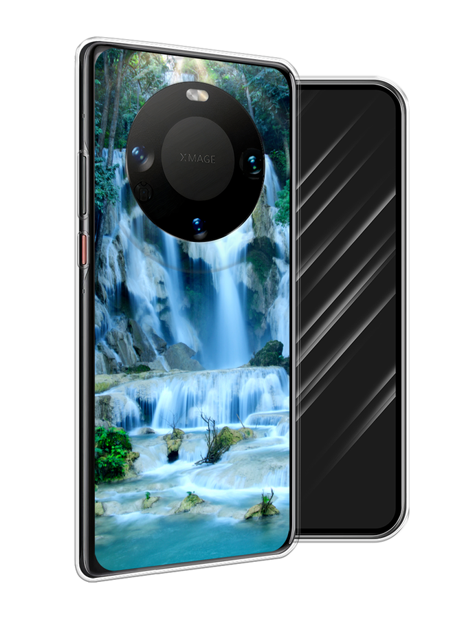

Чехол Awog на Huawei Mate 60 "Водопад 8", Голубой;зеленый, 6122150-1