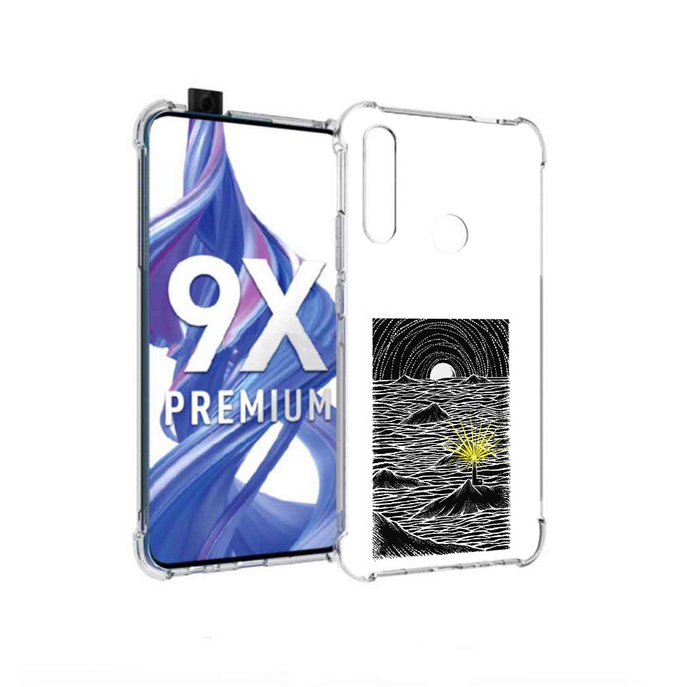 

Чехол MyPads Tocco для Honor 9X маяк в черно белом море (PT139835.22.460), Прозрачный, Tocco