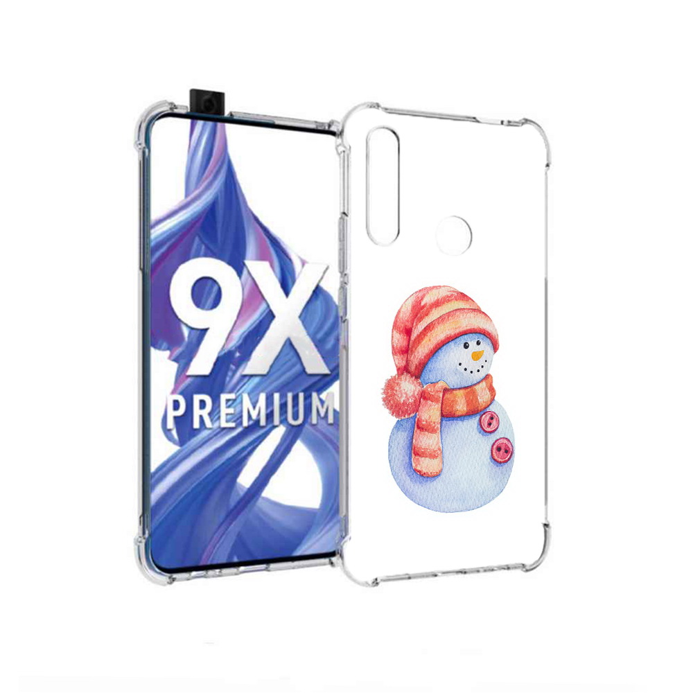 

Чехол MyPads Tocco для Honor 9X Веселый снеговик (PT139835.22.44), Прозрачный, Tocco