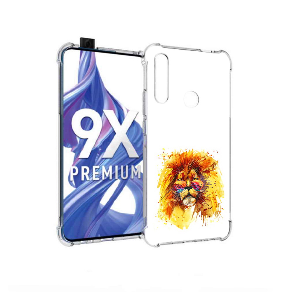 

Чехол MyPads Tocco для Honor 9X лев в очках (PT139835.22.436), Прозрачный, Tocco