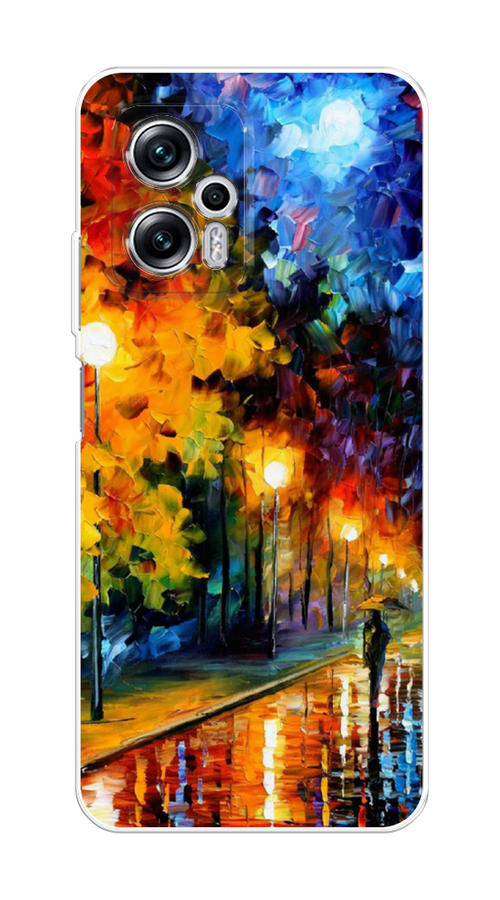 

Чехол на Poco X4 GT/Redmi Note 11T Pro/11T Pro Plus "Безлюдная улочка", Оранжевый;желтый;синий, 315550-1