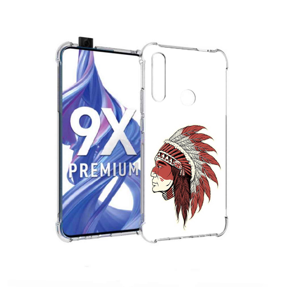 

Чехол MyPads Tocco для Honor 9X красный индеец (PT139835.22.411), Прозрачный, Tocco