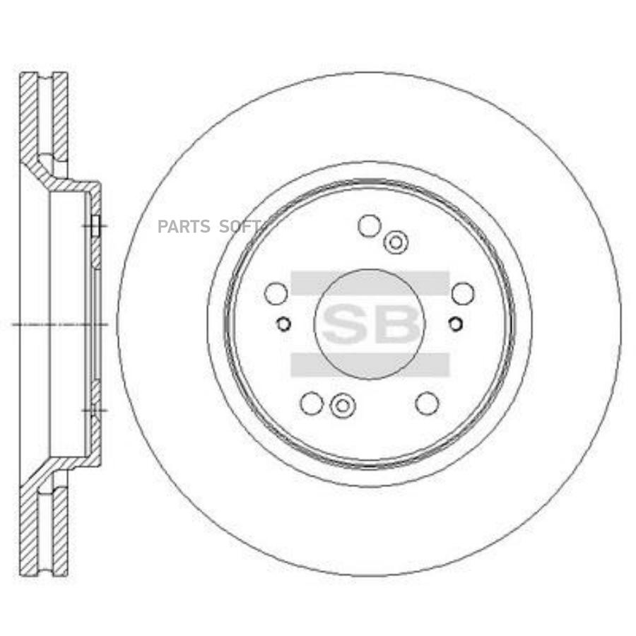 

Диск Тормозной, Передний Sangsin brake арт. SD4120