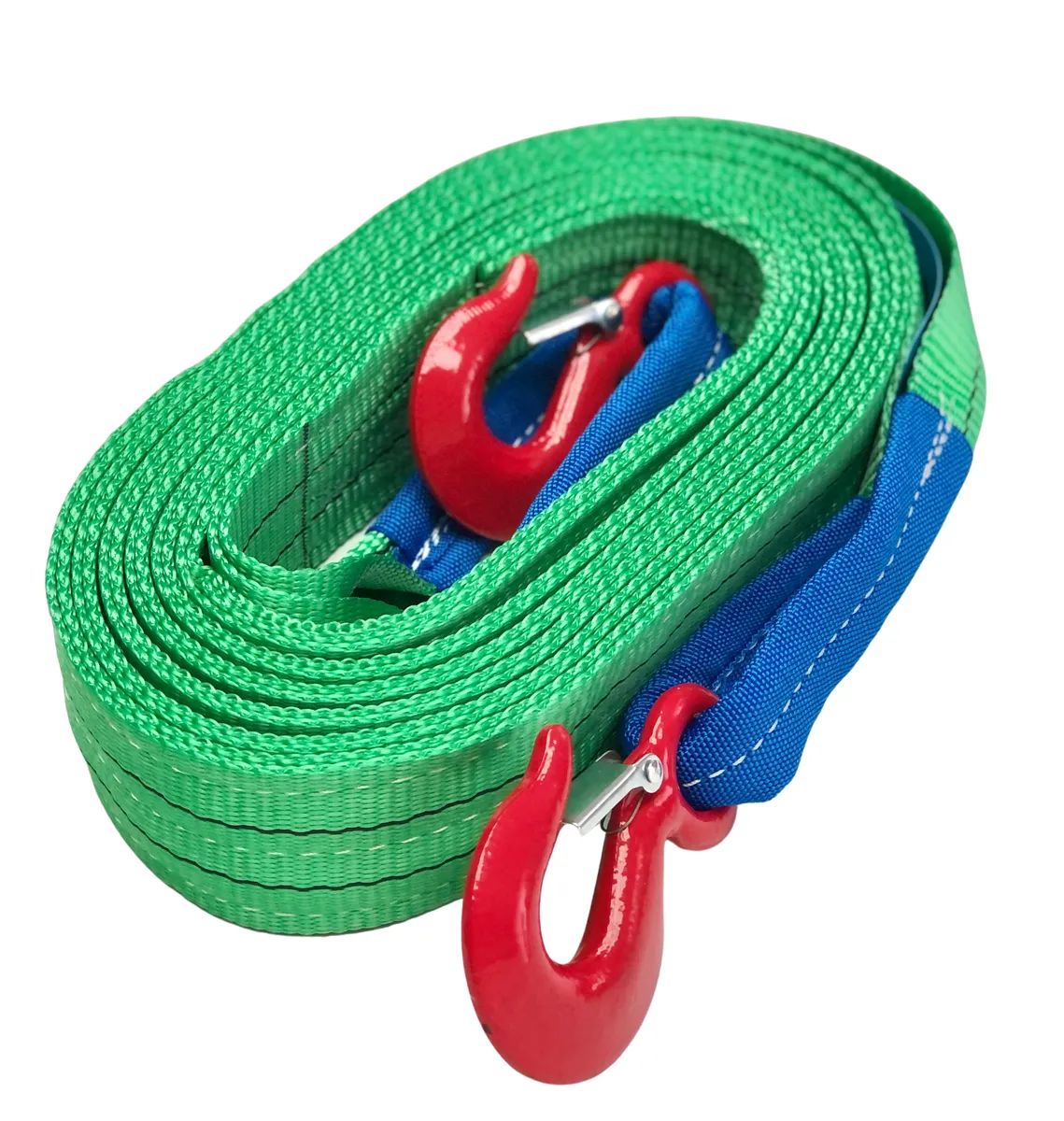 Трос буксировочный КАНАТЭК 12т/5м (крюк-крюк). Двухслойный. Усиленный.