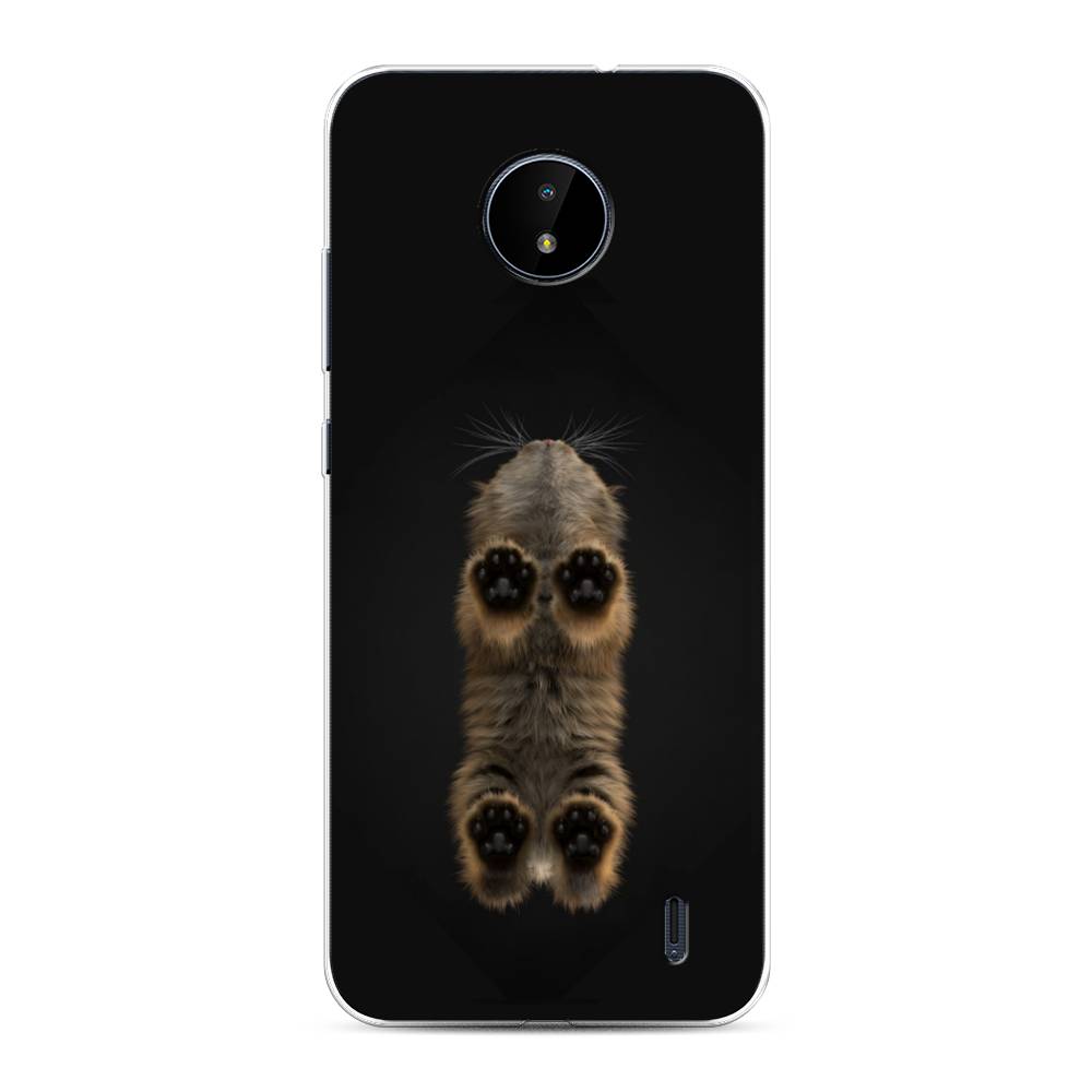 

Чехол Awog на Nokia C10 / Нокиа C10 "Кошачьи лапки", Черный, 124450-1