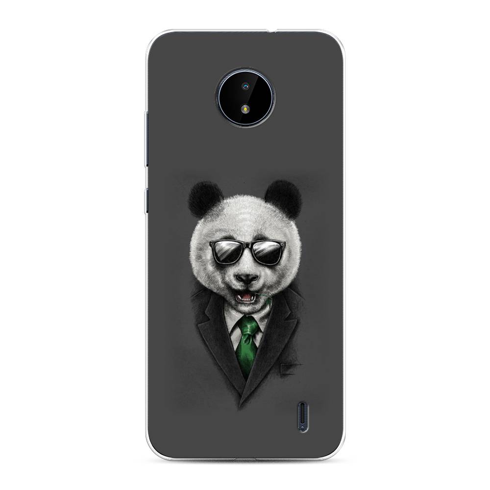 

Чехол Awog на Nokia C10 / Нокиа C10 "Деловая панда", Серый;зеленый, 124450-10