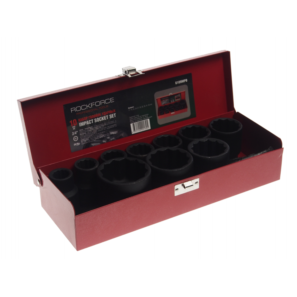 

Набор двенадцатигранных головок Rockforce RF-6109MPB