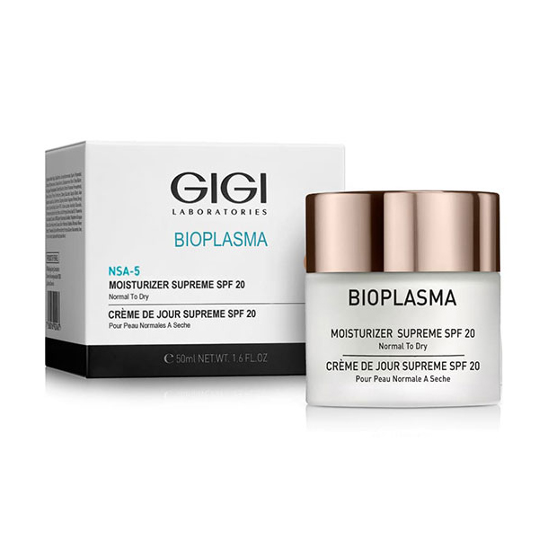 

Крем GiGi Bioplasma Moisturizer Supreme SPF 20 увлажняющий с SPF 20 200 мл, Moisturizer Supreme SPF 20