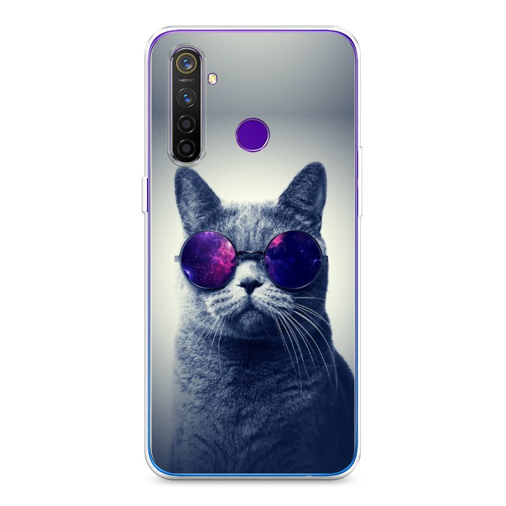 

Чехол Awog на Realme 5 Pro "Космический кот", Разноцветный, 251650-1
