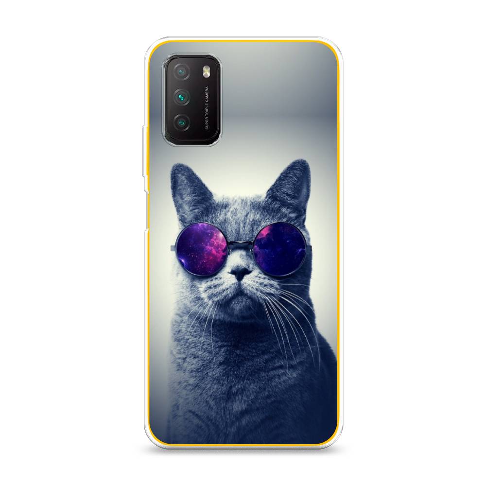 

Чехол Awog на Poco M3 "Космический кот", Разноцветный, 39550-1