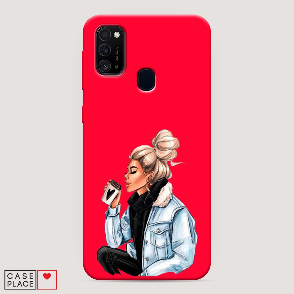 

Чехол Awog на Samsung Galaxy M30s/M21 "Cute girl", Разноцветный, 29853-1