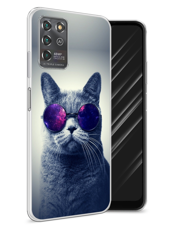 

Чехол Awog на ZTE Blade V30 Vita / ЗТЕ Блэйд V30 Vita "Космический кот", Разноцветный, 135050-1