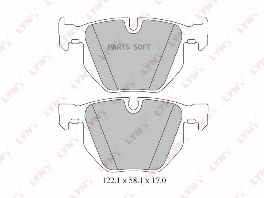 

Тормозные колодки LYNXauto задние для BMW 5 E60, 5 E6103-10, 6 E63, 6 E64 04- BD1419