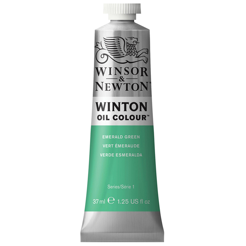 Краска масляная художественная Winsor&Newton Winton, 37мл, туба, зеленый изумруд, (3шт.)