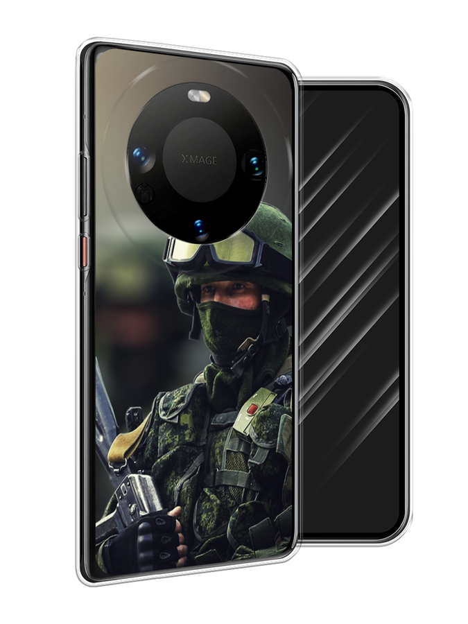 

Чехол Awog на Huawei Mate 60 "Солдат", Зеленый;серый, 6122150-1