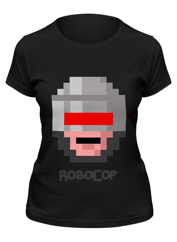 

Футболка женская Printio Robocop 8-bit черная 2XL, Черный, Robocop 8-bit