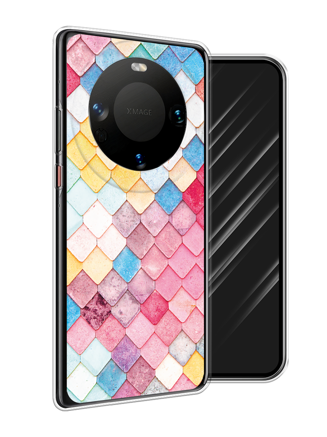 

Чехол Awog на Huawei Mate 60 "Нежные ромбики", Красный, 6122150-1
