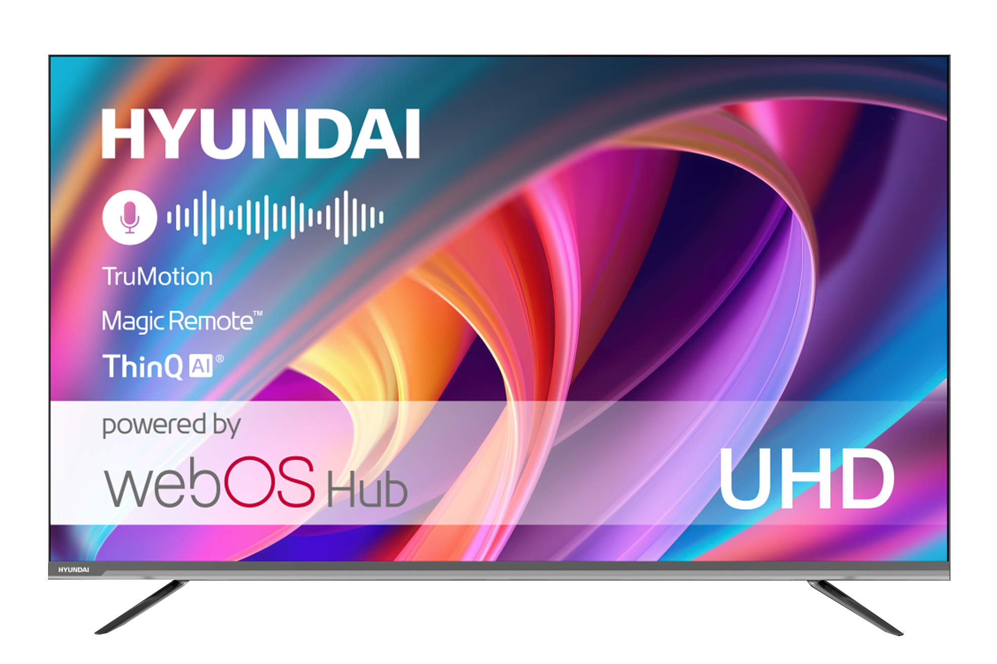 

Телевизор HYUNDAI H-LED65BU7100, 65"(165 см), UHD 4K, Серый, H-LED65BU7100