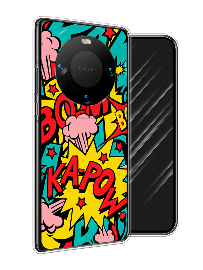 

Чехол Awog на Huawei Mate 60 "Постер pop art", Бирюзовый;желтый;красный, 6122150-1