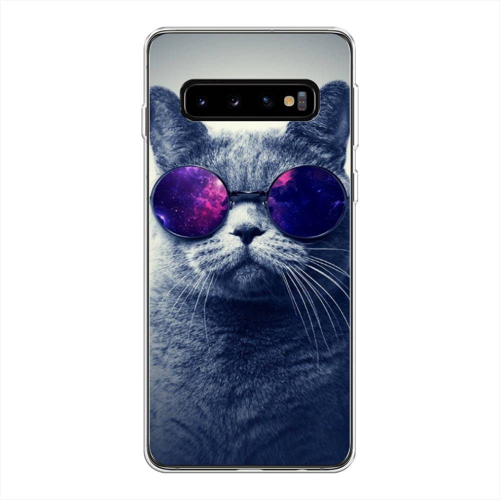 

Чехол Awog на Samsung Galaxy S10 + "Космический кот", Разноцветный, 27150-1