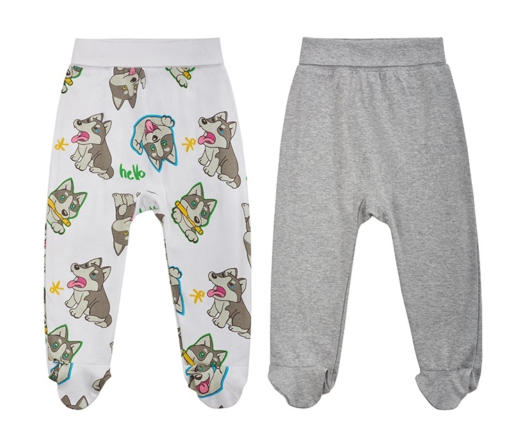 

Ползунки Kari Baby AW24B19503508, белый; светло-серый, 74, Белый;серый, 233955