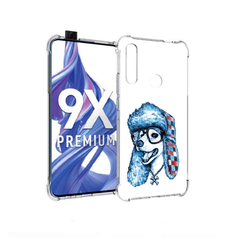 

Чехол MyPads Tocco для Honor 9X зимний пес (PT139835.22.362), Прозрачный, Tocco