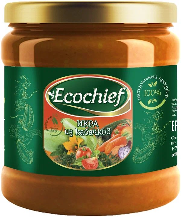 

Икра Ecochief из кабачков 520 г