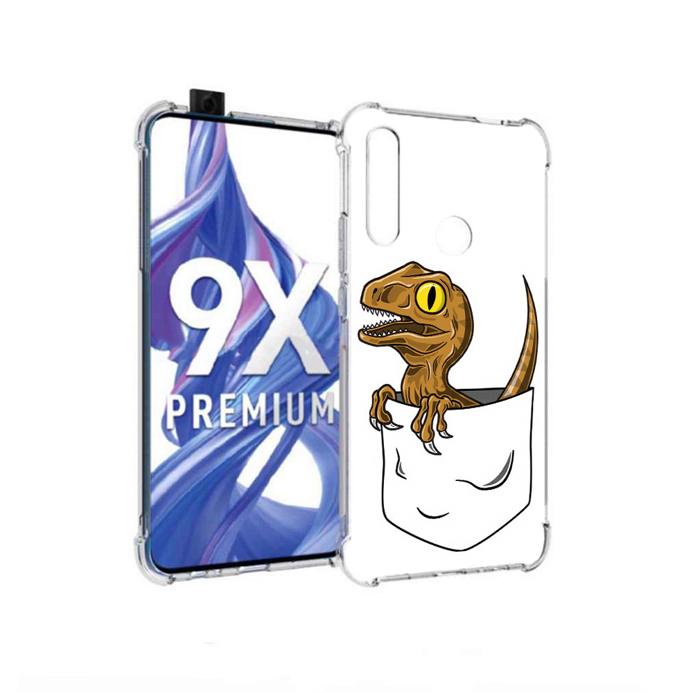 

Чехол MyPads Tocco для Honor 9X динозавр в кармане (PT139835.22.327), Прозрачный, Tocco