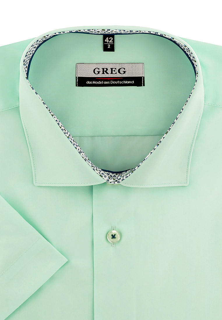 

Рубашка мужская Greg 01-00008187 зеленая 39, Зеленый, 01-00008187